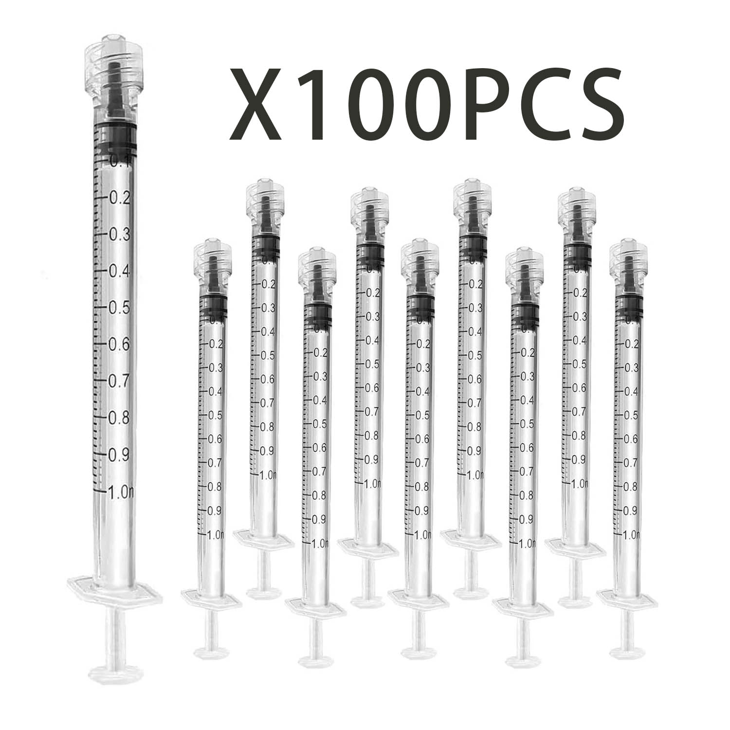 Baby Food Allergy Rash - 100pcs 1ml/cc Disposable Sterile Luer Lock