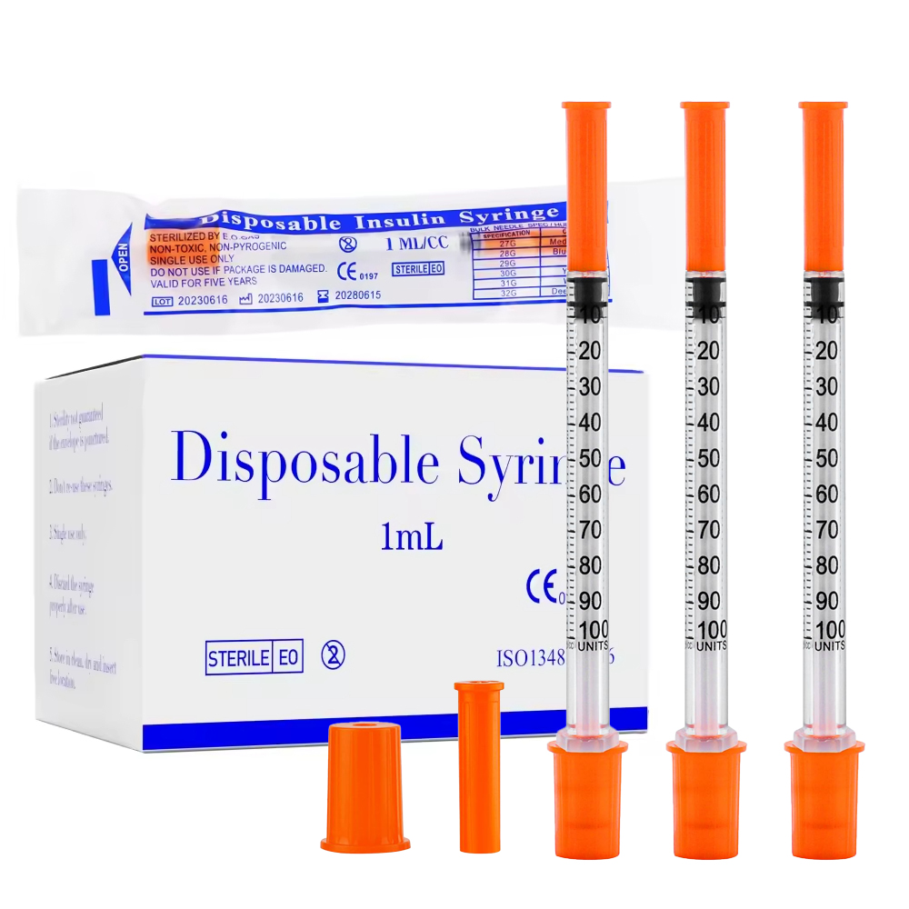 Baby Food Allergy Rash - 100pcs/box 1ml Sterile Disposable Syringes with