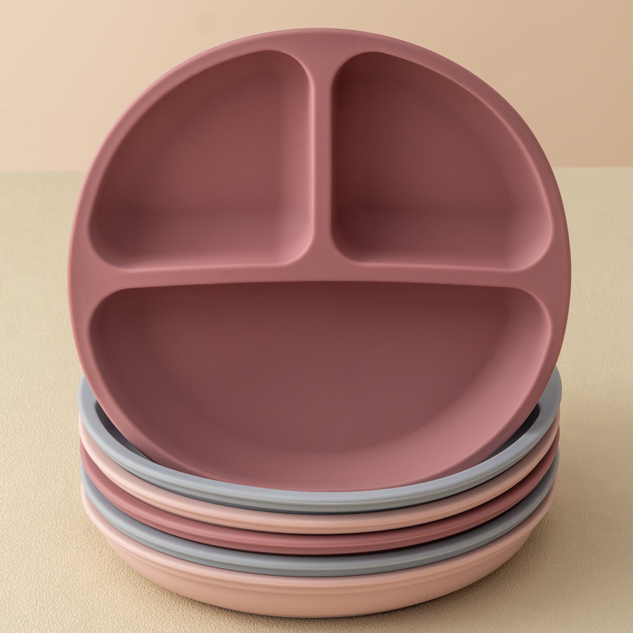 Baby Food Tray - 1PCS Baby Sucker Silicone Dining Plate