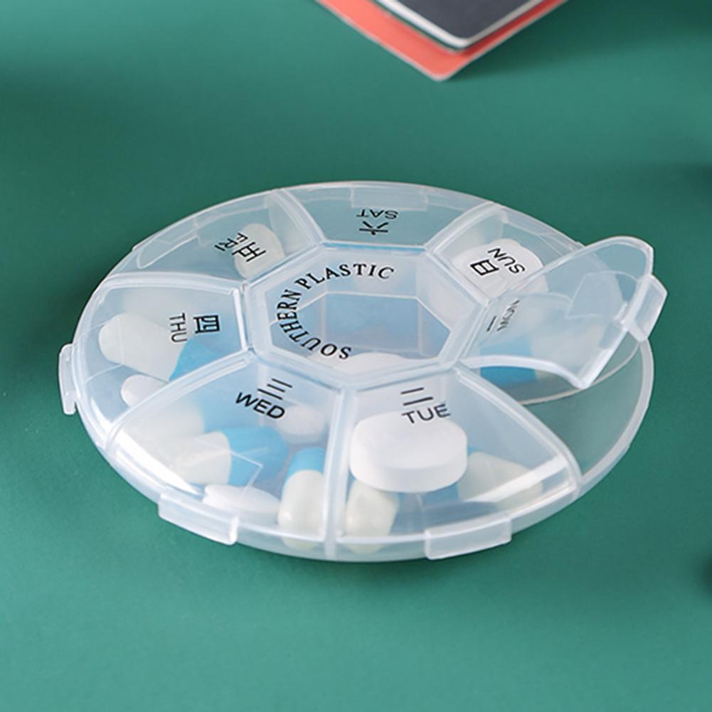 Formula Dispenser Portable - 7 Grids Portable Weekly Pill Box