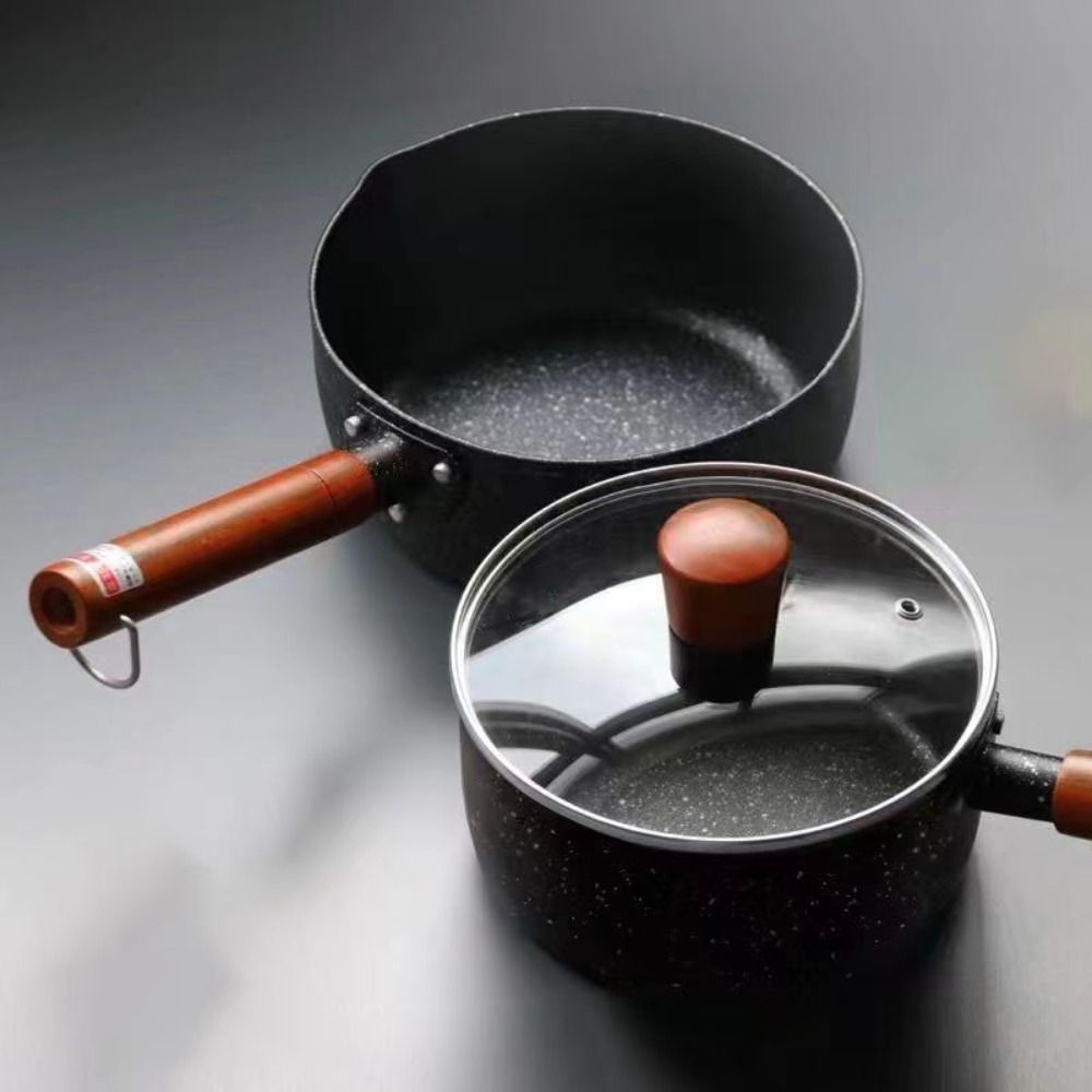Baby Food Japan - Non-Stick Milk Pot Wood Handle Universal