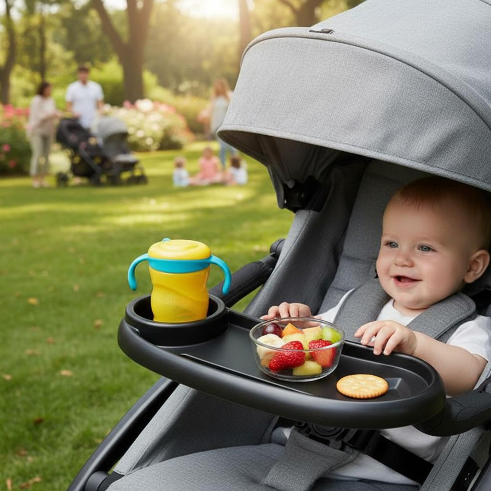 Baby Pram Food Tray Material U - огляд і ціна Baby Food Tray