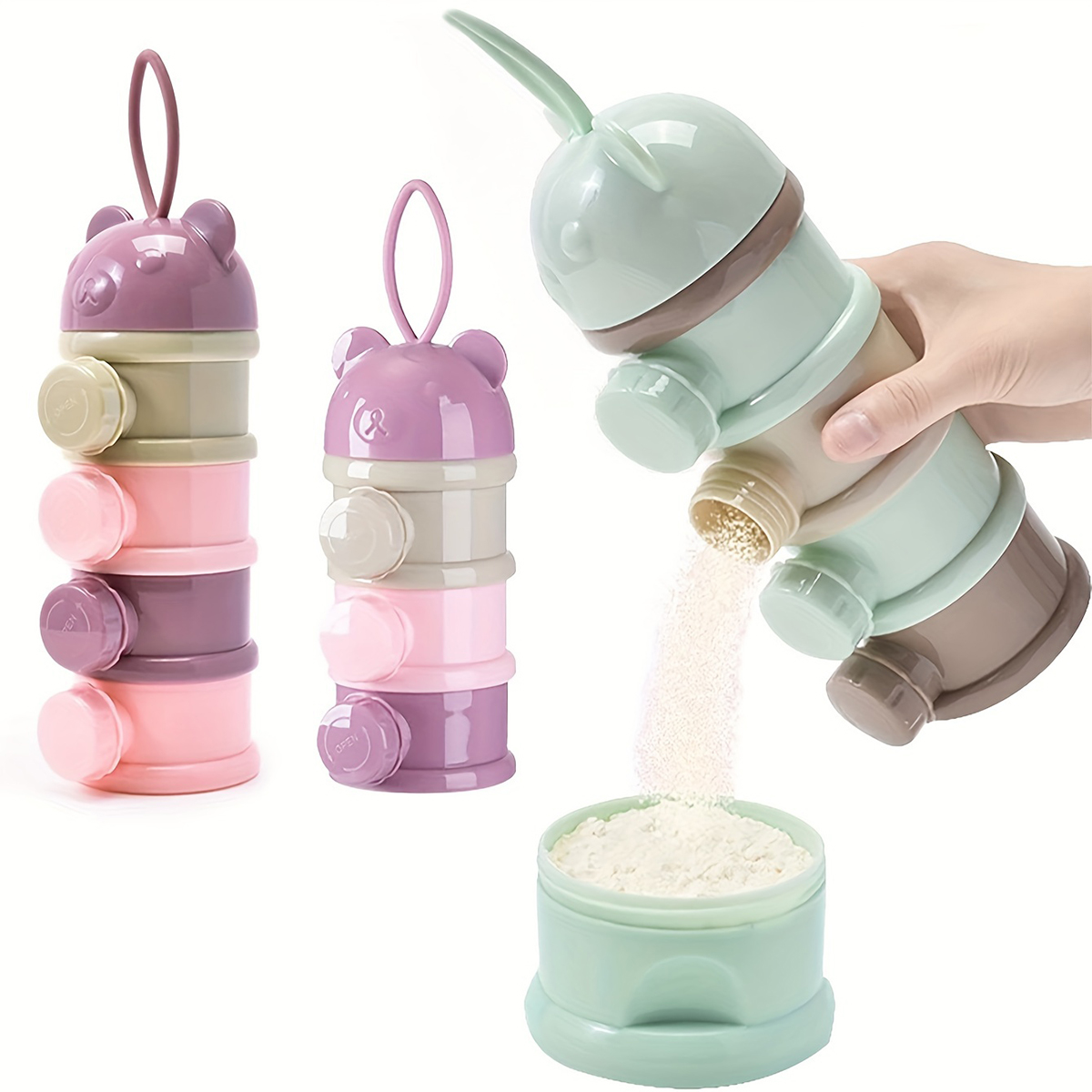 Large Capacity Baby Milk Powde - огляд і ціна Formula Dispenser Portable