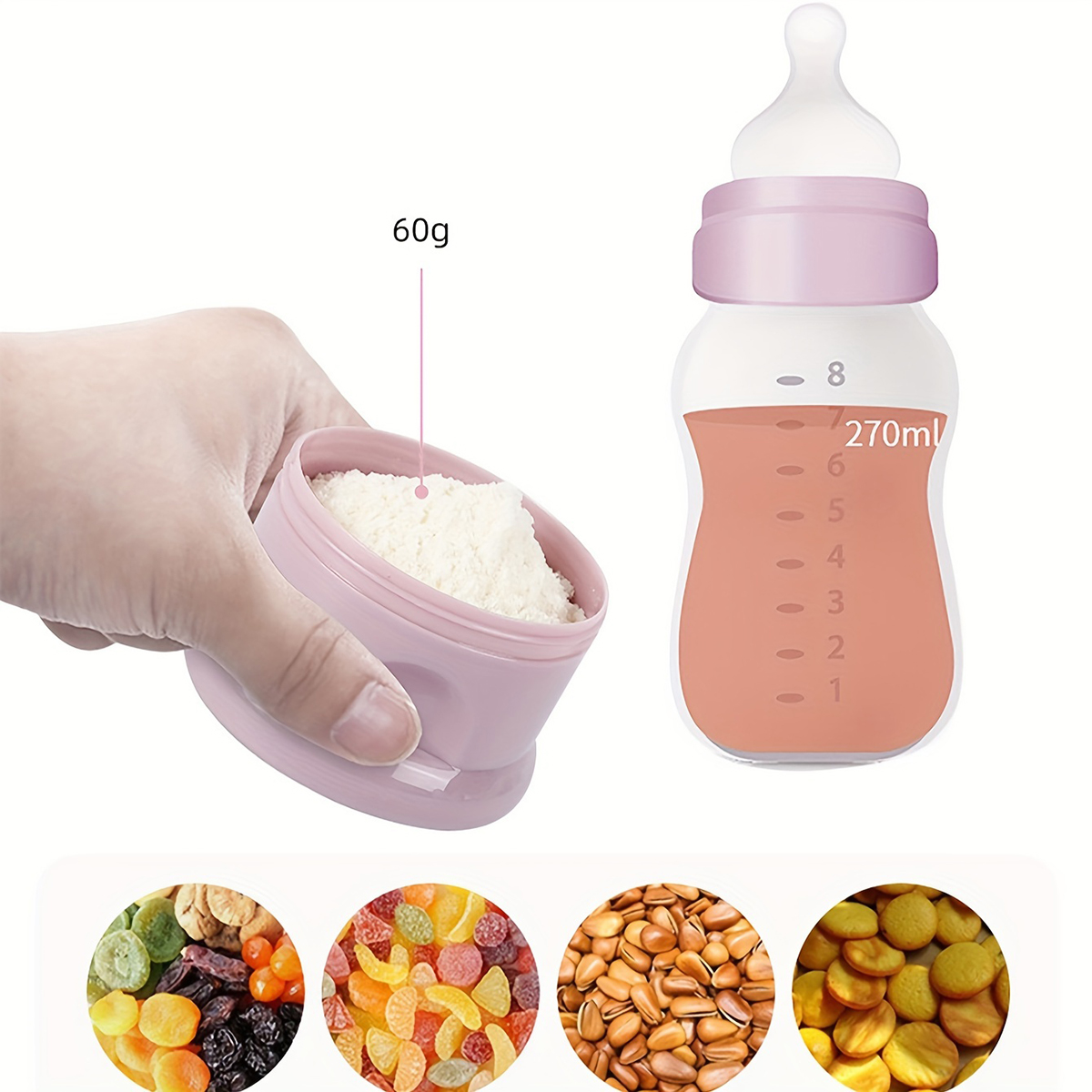 Large Capacity Baby Milk Powde - огляд і ціна Formula Dispenser Portable