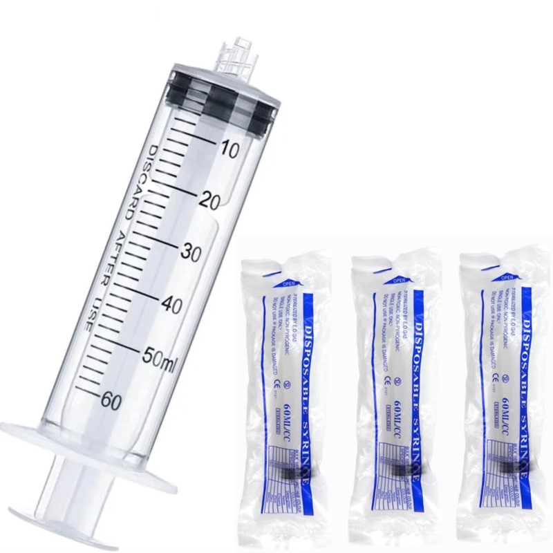 5-20Pcs 60ml Luer Lock Syringe - огляд і ціна Baby Food Allergy Rash
