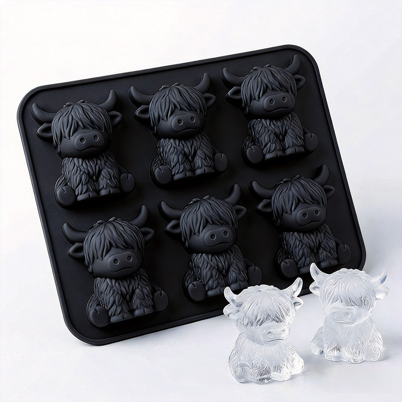 Silicone Highland Cow Ice Cube - огляд і ціна Baby Food Tray