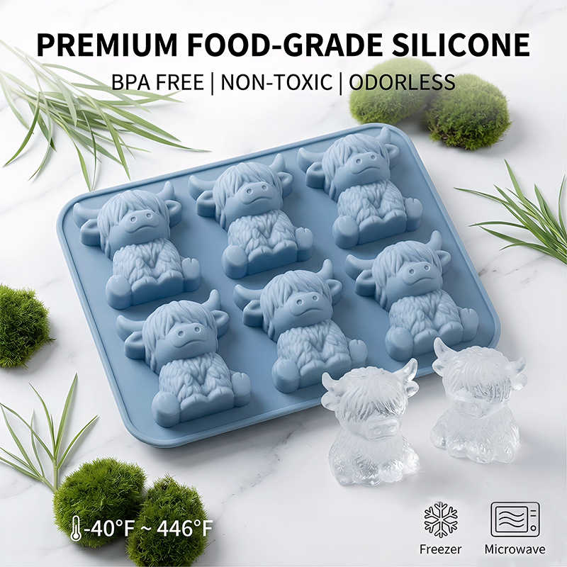 Silicone Highland Cow Ice Cube - огляд і ціна Baby Food Tray