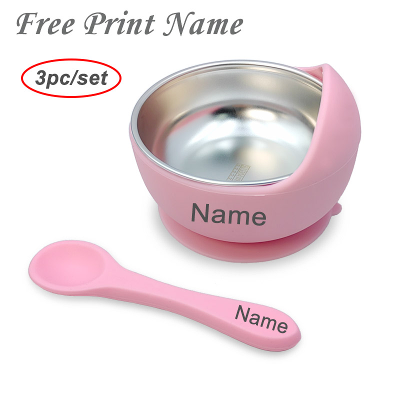 3Pcs Set Baby Feeding Bowl Wit - огляд і ціна Baby Food Utensils