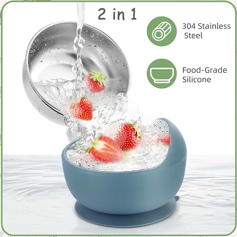 3Pcs Set Baby Feeding Bowl Wit - огляд і ціна Baby Food Utensils