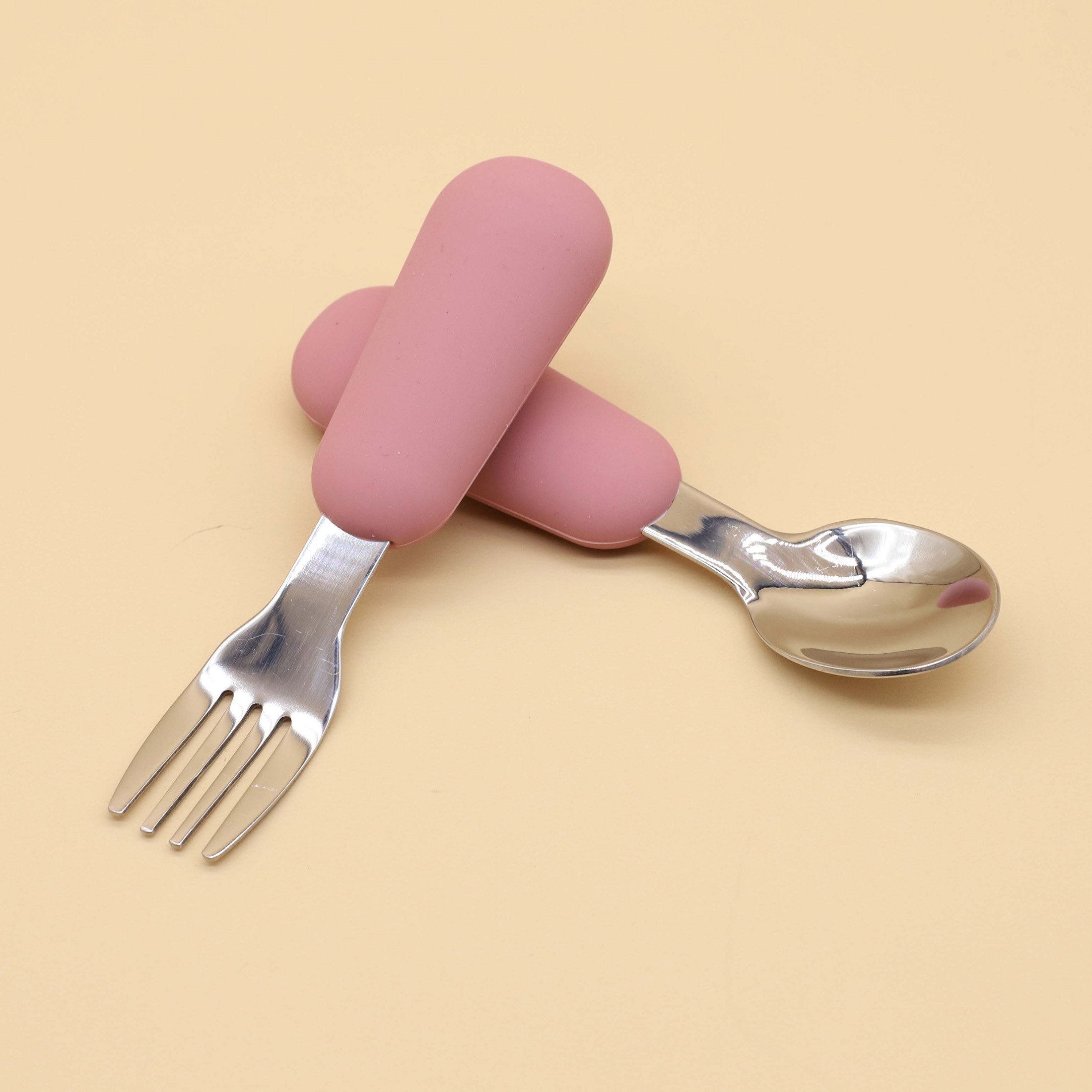 Silicone stainless steel spoon - огляд і ціна Baby Food Utensils