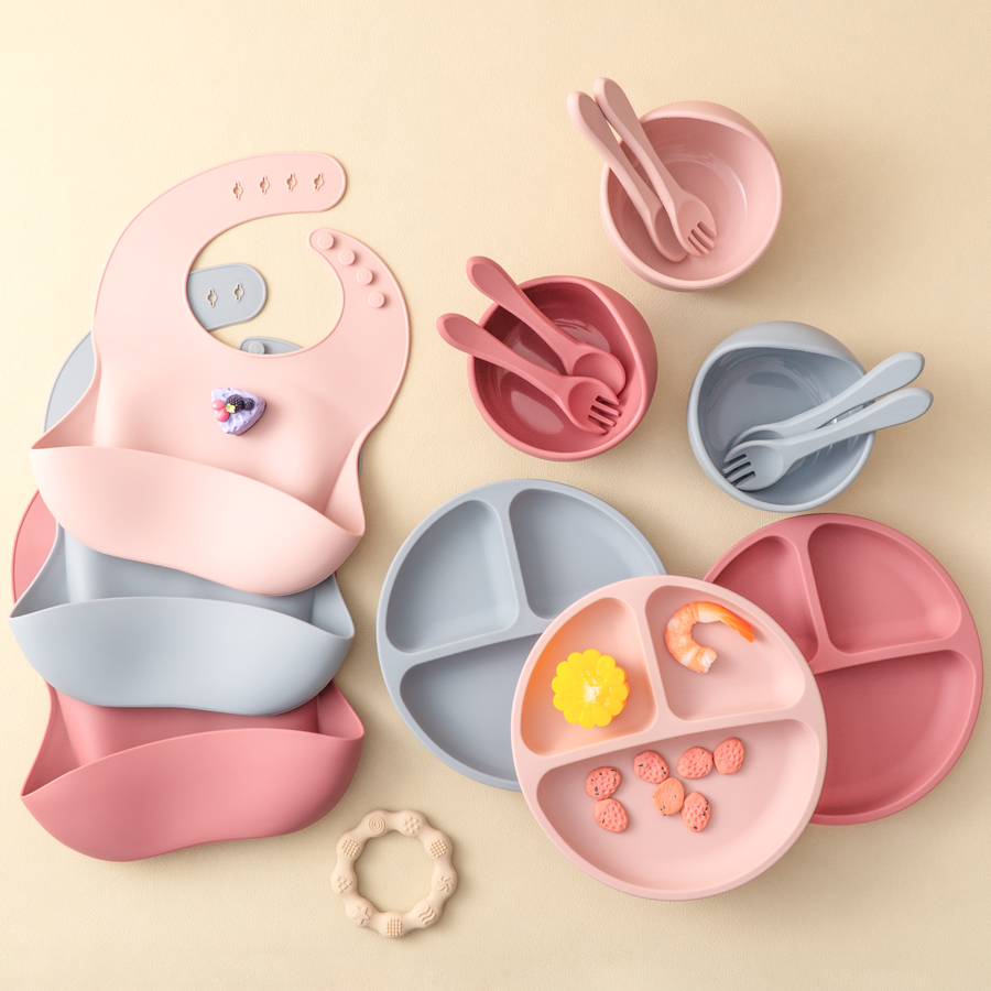 5Pcs Baby Silicone Feeding Set - огляд і ціна Baby Food Chopper