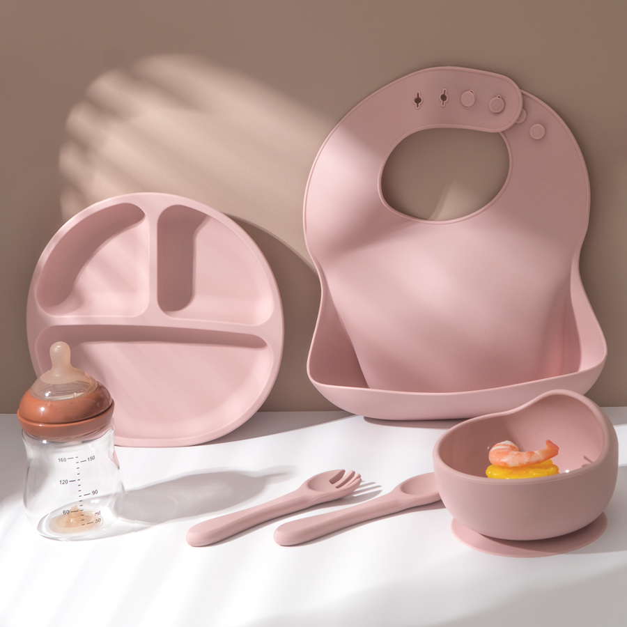 5Pcs Baby Silicone Feeding Set - огляд і ціна Baby Food Chopper