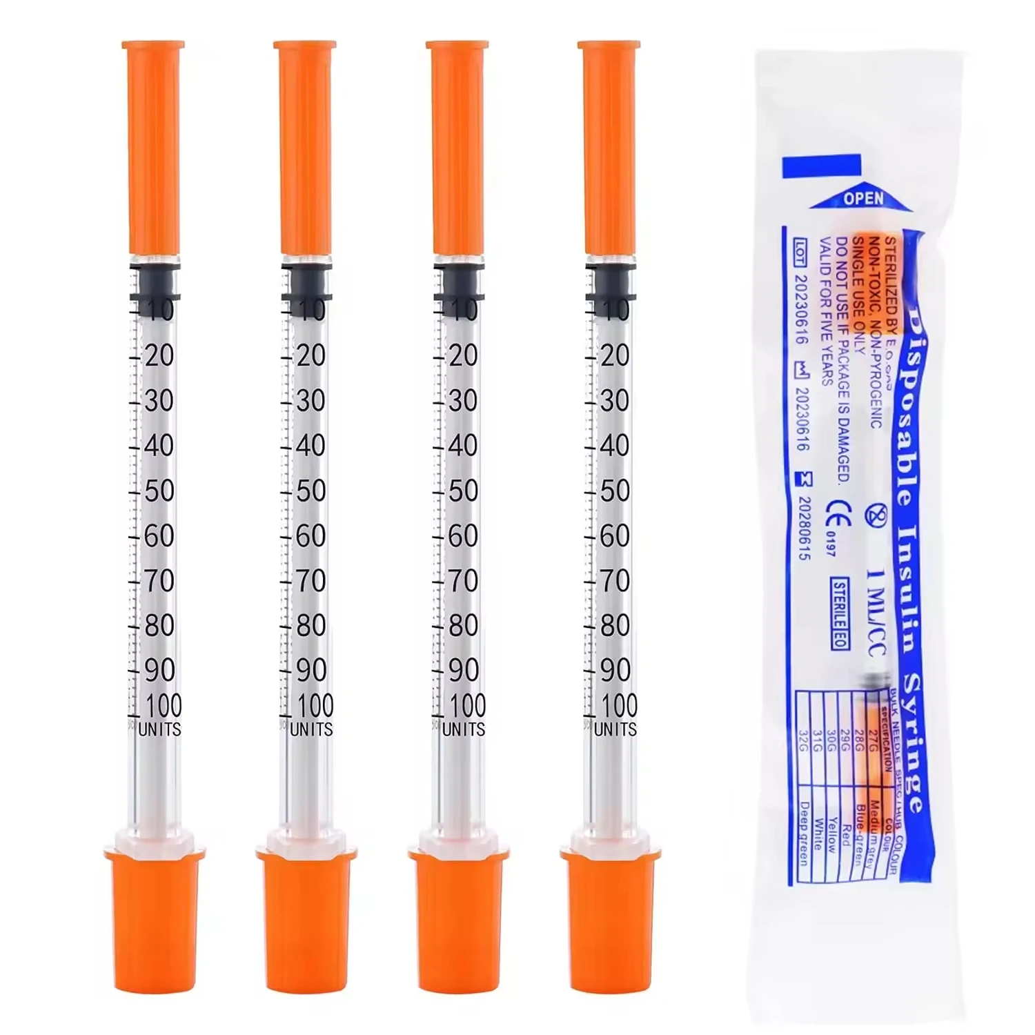 100 Pieces 1ml/0.5mlcc Various - огляд і ціна Baby Food Allergy Rash