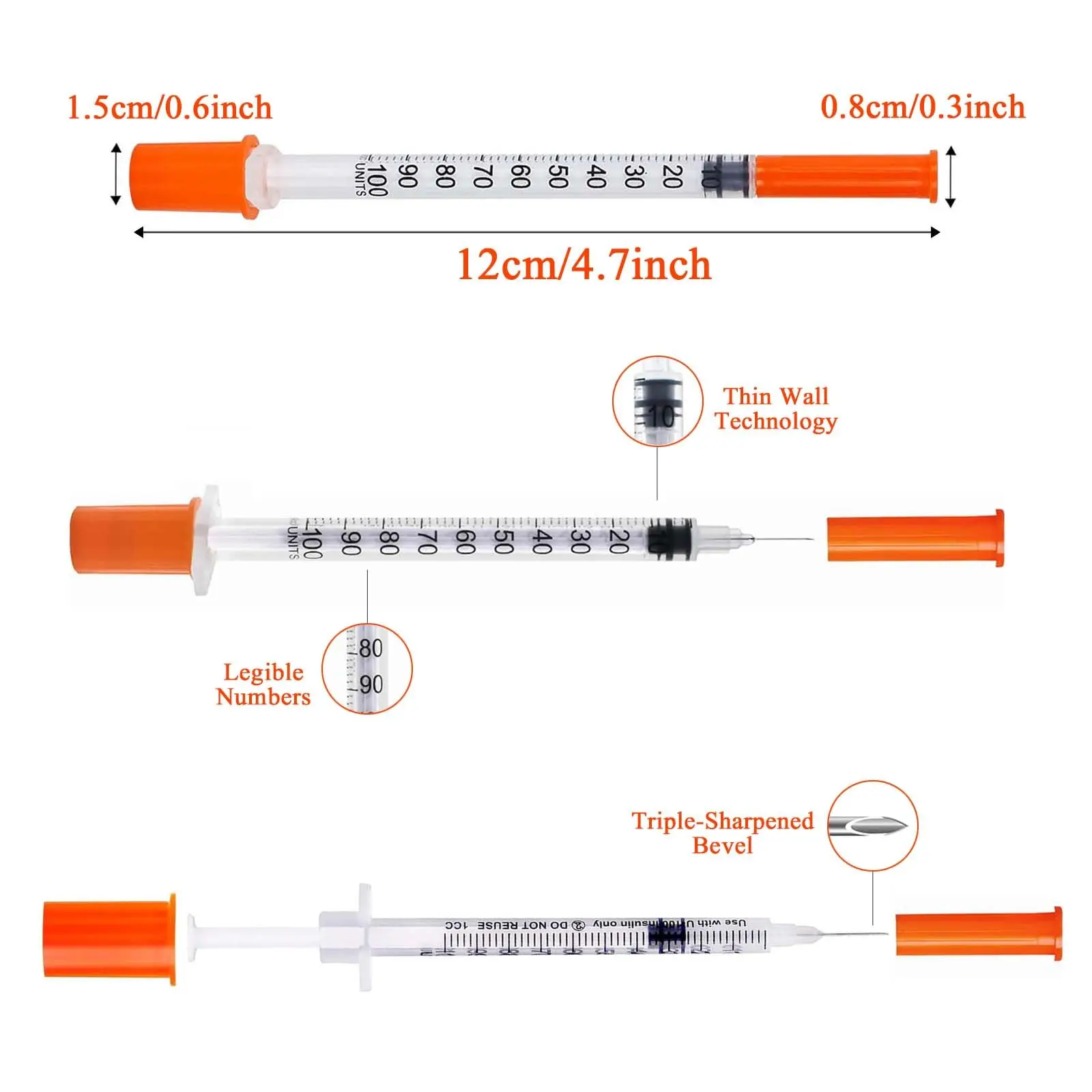 100 Pieces 1ml/0.5mlcc Various - огляд і ціна Baby Food Allergy Rash