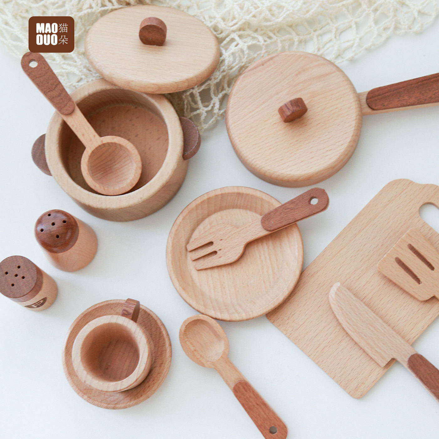 Maoduo Toys Beech Wooden Kids  - огляд і ціна Baby Food Utensils