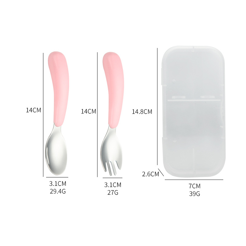 304 Stainless Steel Spoon Fork - огляд і ціна Baby Food Utensils