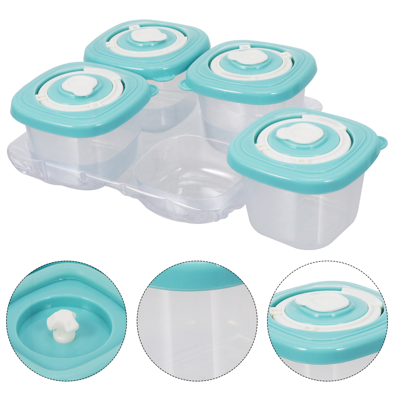 4Pcs Baby Blocks Food Storage  - огляд і ціна Baby Food Quality