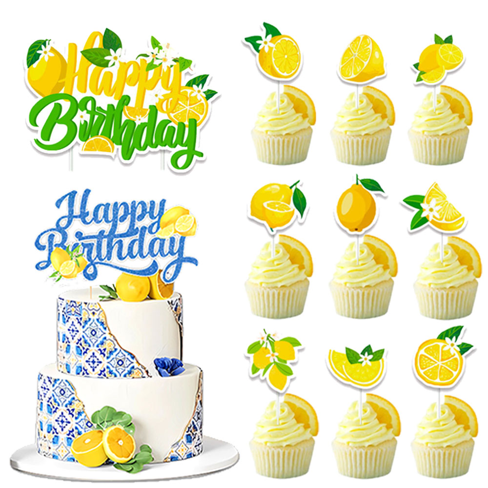 Lemon Cupcake Toppers Summer C - огляд і ціна Baby Food Fruits