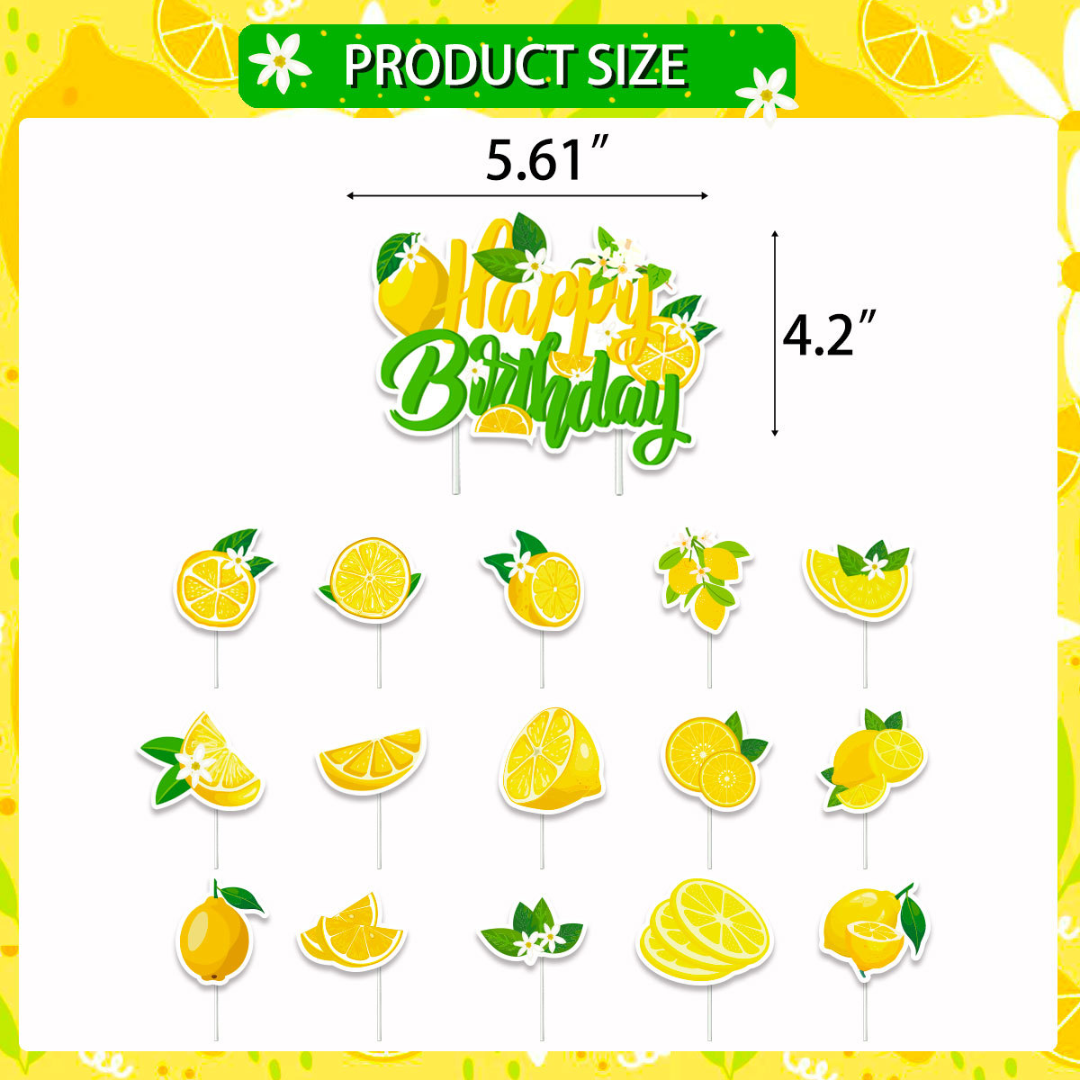 Lemon Cupcake Toppers Summer C - огляд і ціна Baby Food Fruits