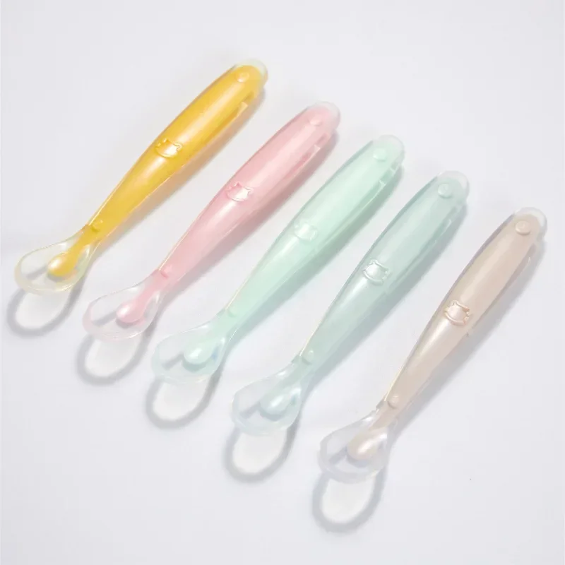 Soft Silicone Baby Spoon Toddl - огляд і ціна Baby Food Utensils