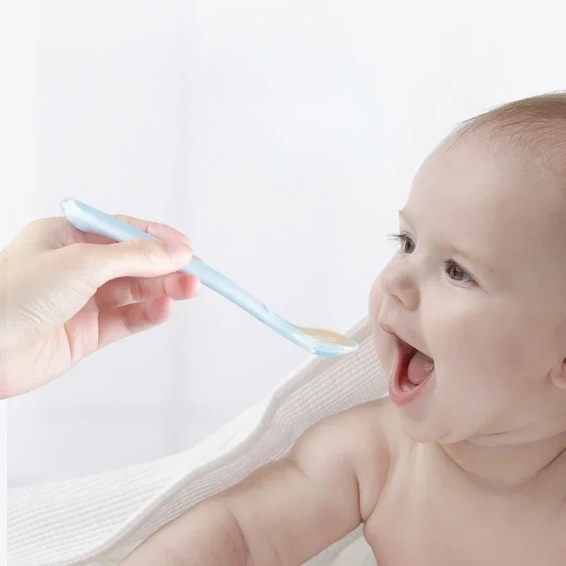 Soft Silicone Baby Spoon Toddl - огляд і ціна Baby Food Utensils