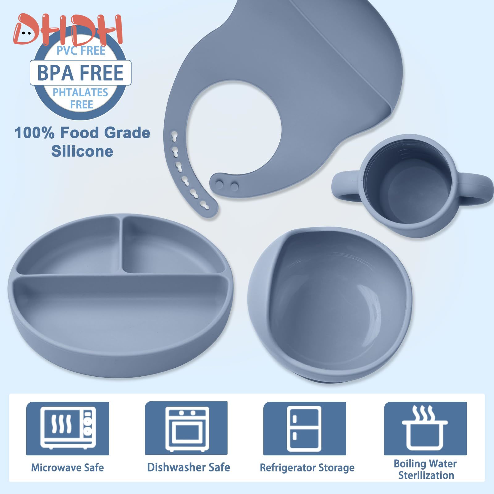 Silicone Baby Feeding Set Tabl - огляд і ціна Baby Food Chopper