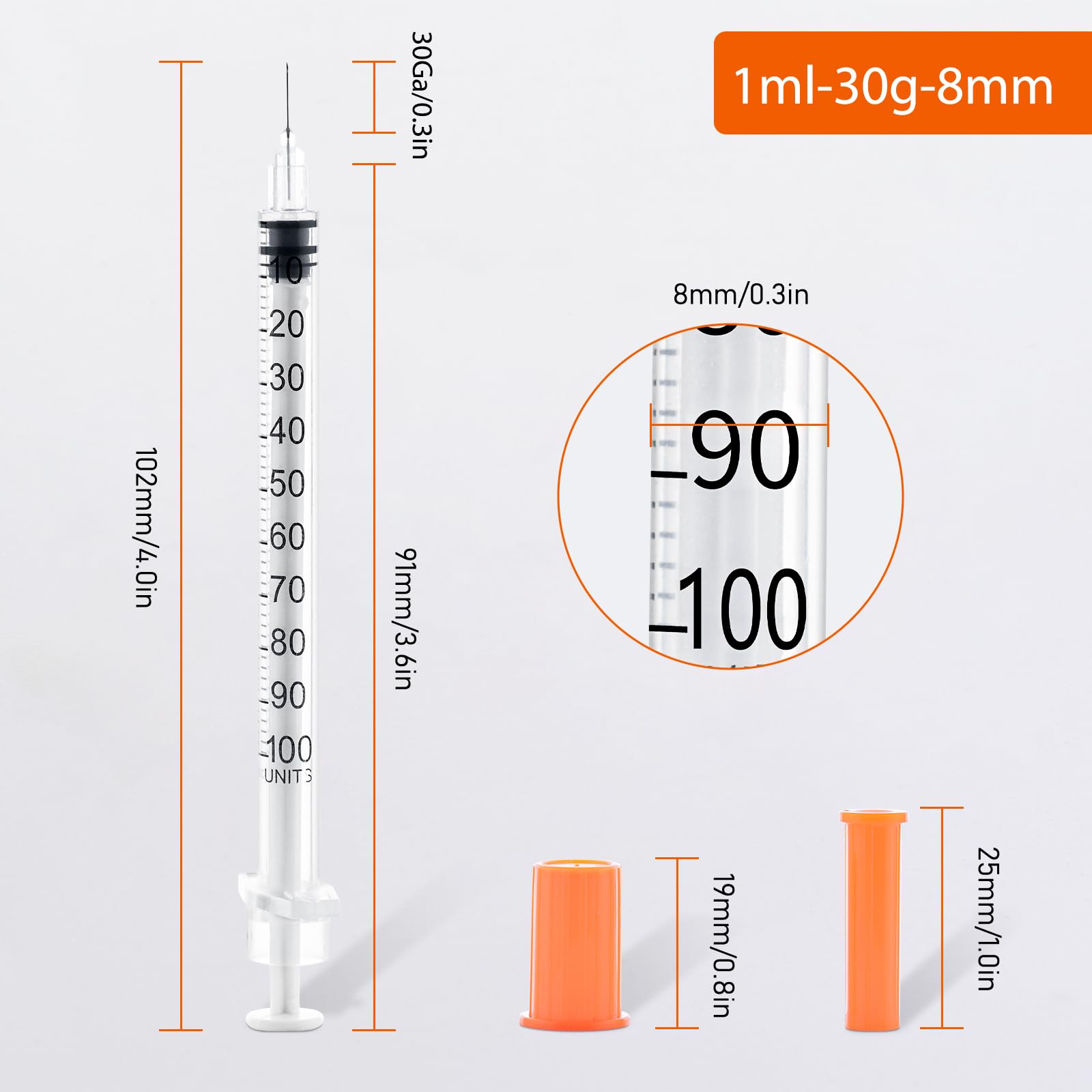 30pcs/Pack, 1ml Sterile Insuli - огляд і ціна Baby Food Allergy Rash