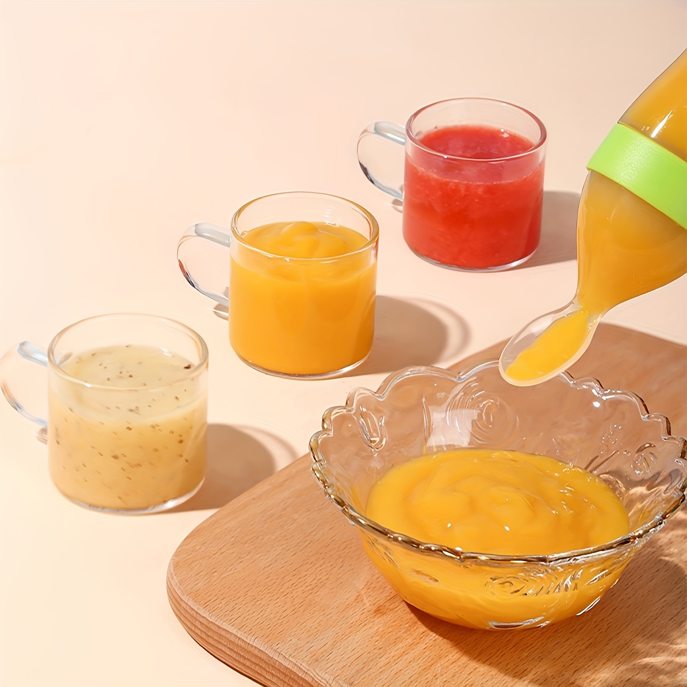 9pcs Feeding Cutlery:1 Silicon - огляд і ціна Baby Food Utensils