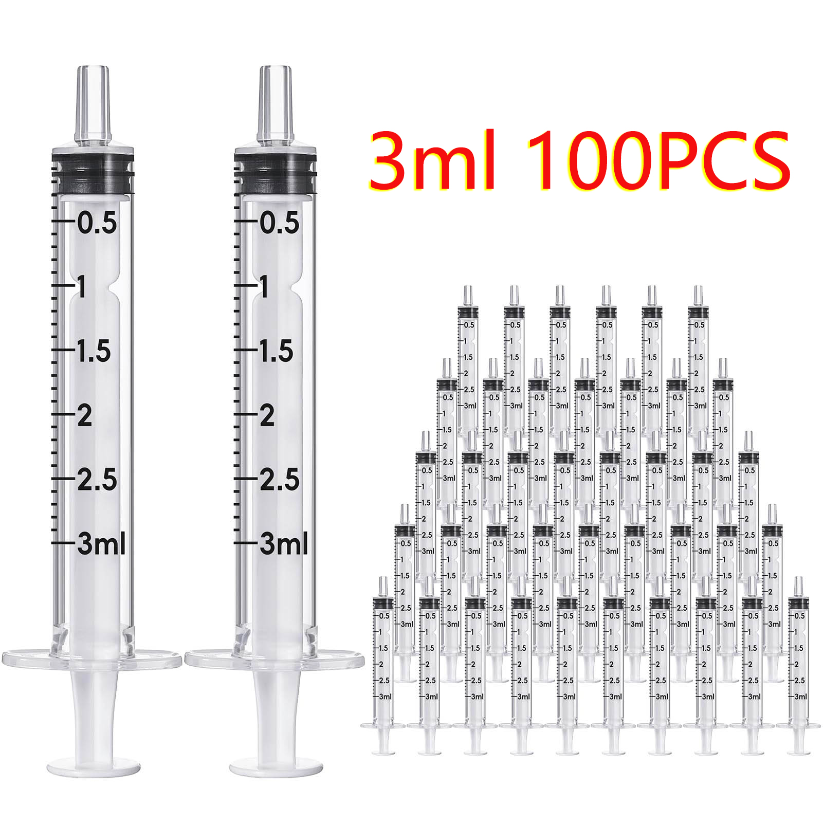 100pcs 3ml/cc Sterile Disposab - огляд і ціна Baby Food Allergy Rash
